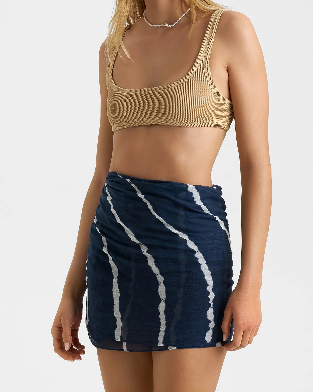 Cotton Shibori Arielle Sarong - C94CG - Midnight