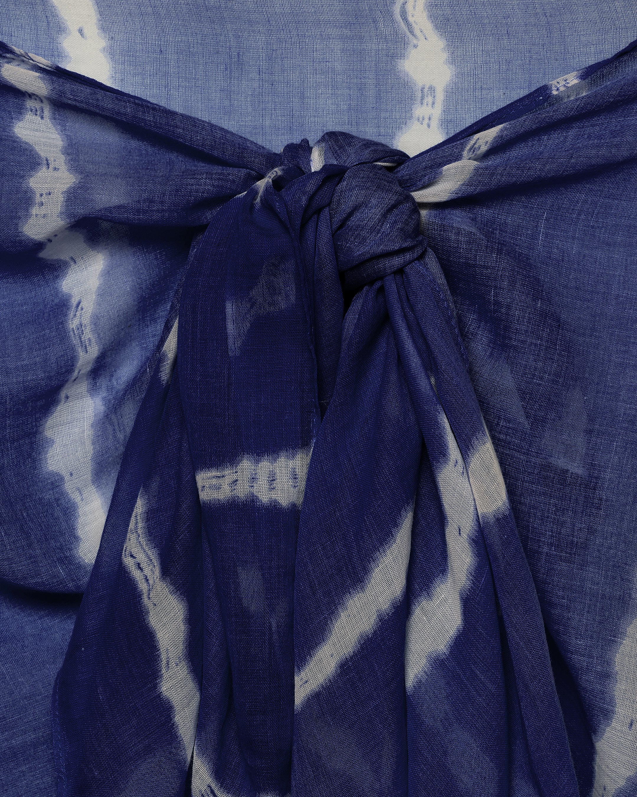 Cotton Shibori Arielle Sarong - C94CG - Midnight - Image 5