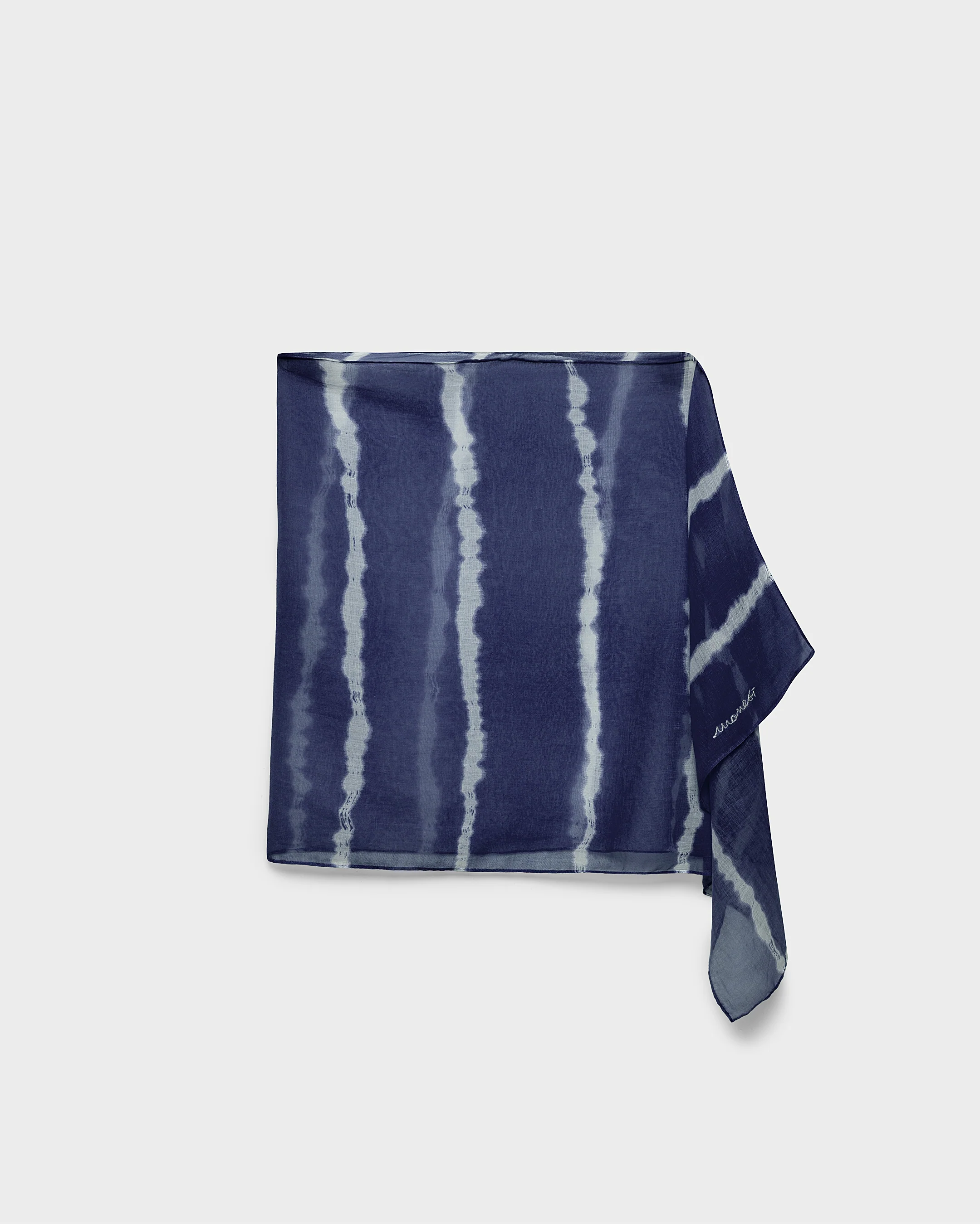 Cotton Shibori Arielle Sarong - C94CG - Midnight - Image 6