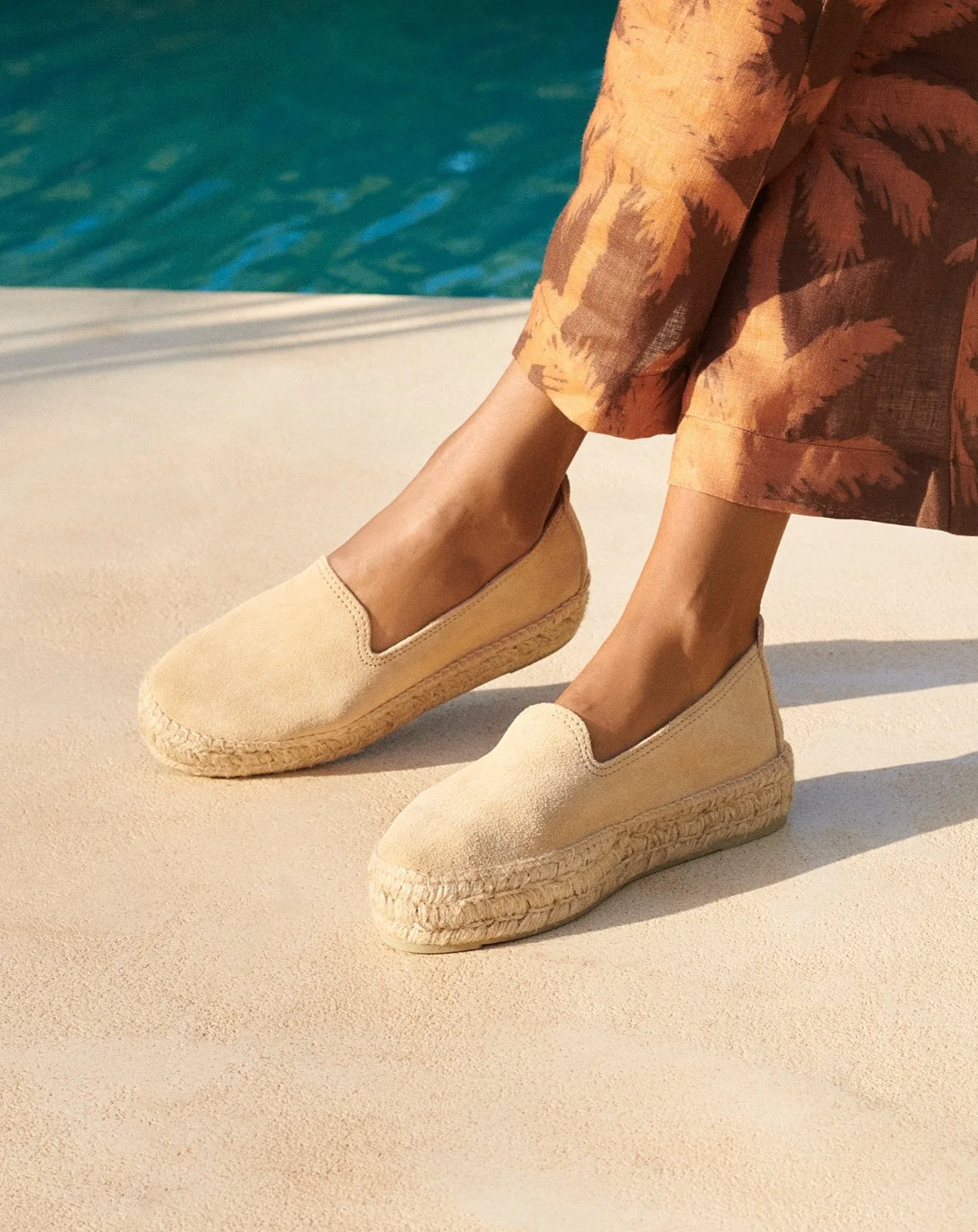 Suede Double Sole Espadrilles - K11D0 - Hamptons Champagne Beige - Image 6